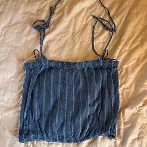 Blue Striped Women's Top